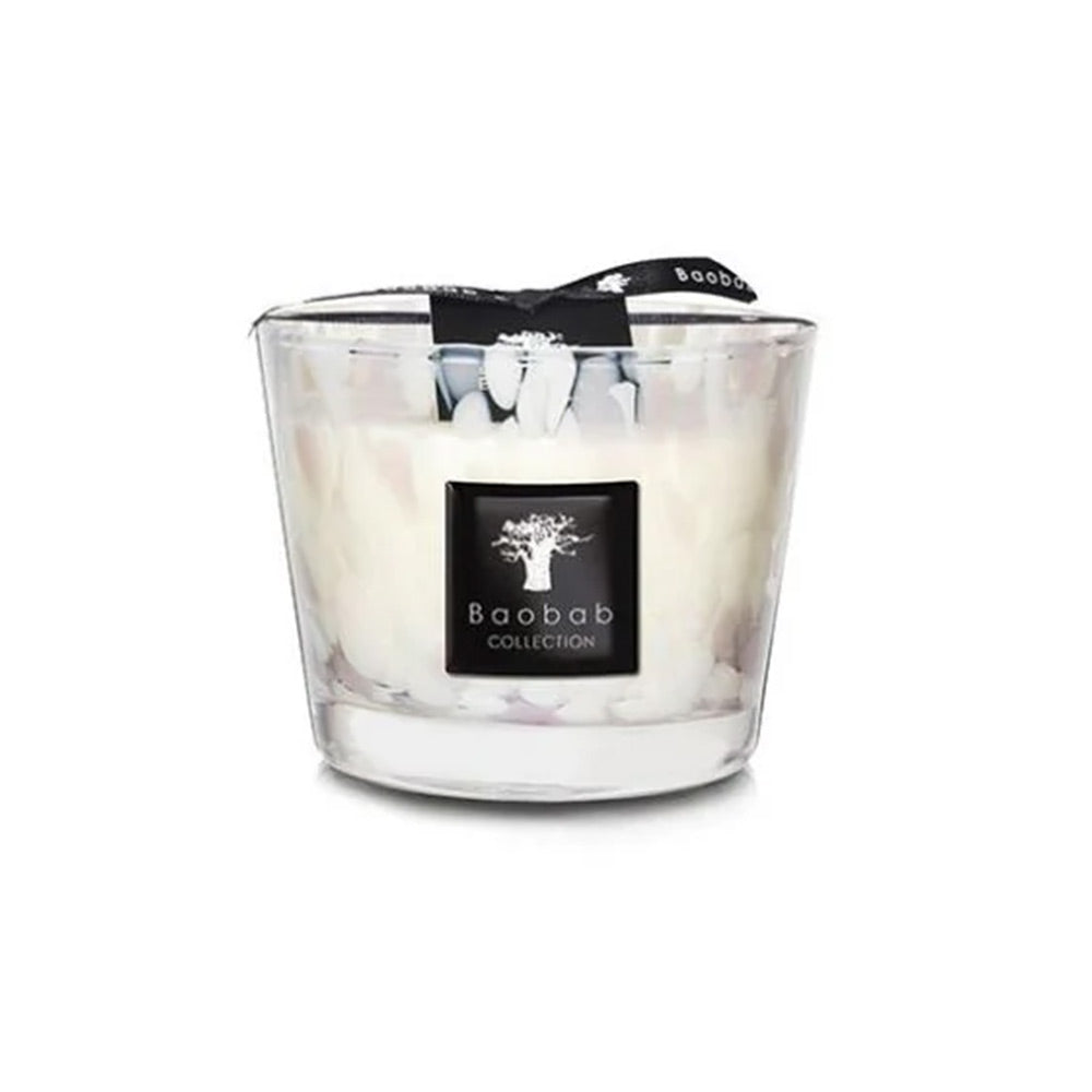 Baobab Collection -   Scented Candle Pearls White