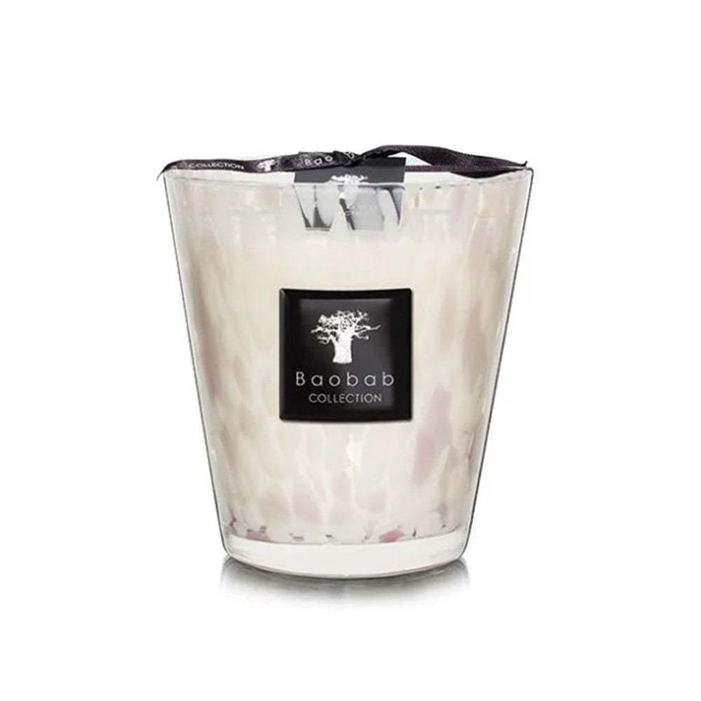 Baobab Collection -   Scented Candle Pearls White