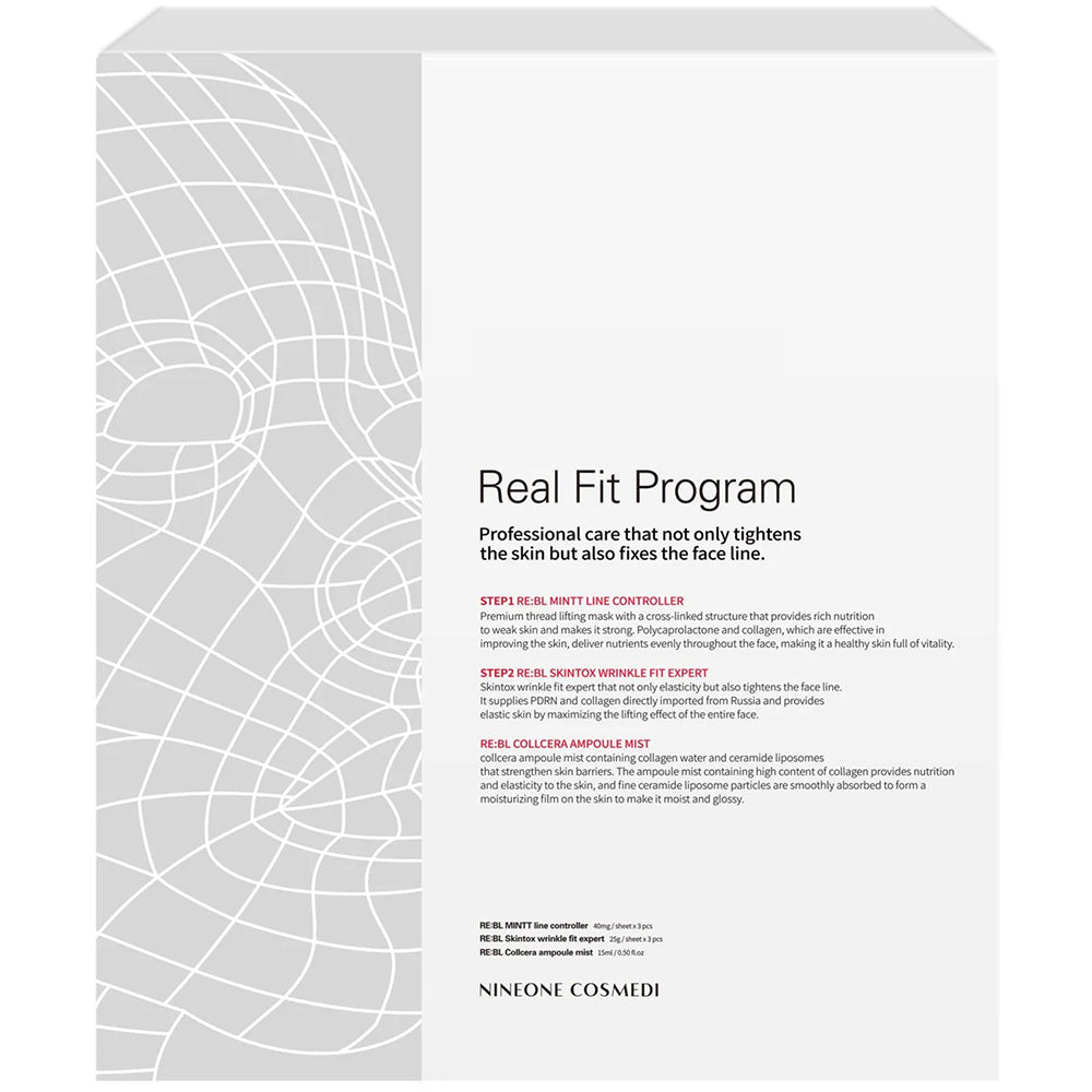 Polycaprolactone and Collogen Mask: Real Fit Program