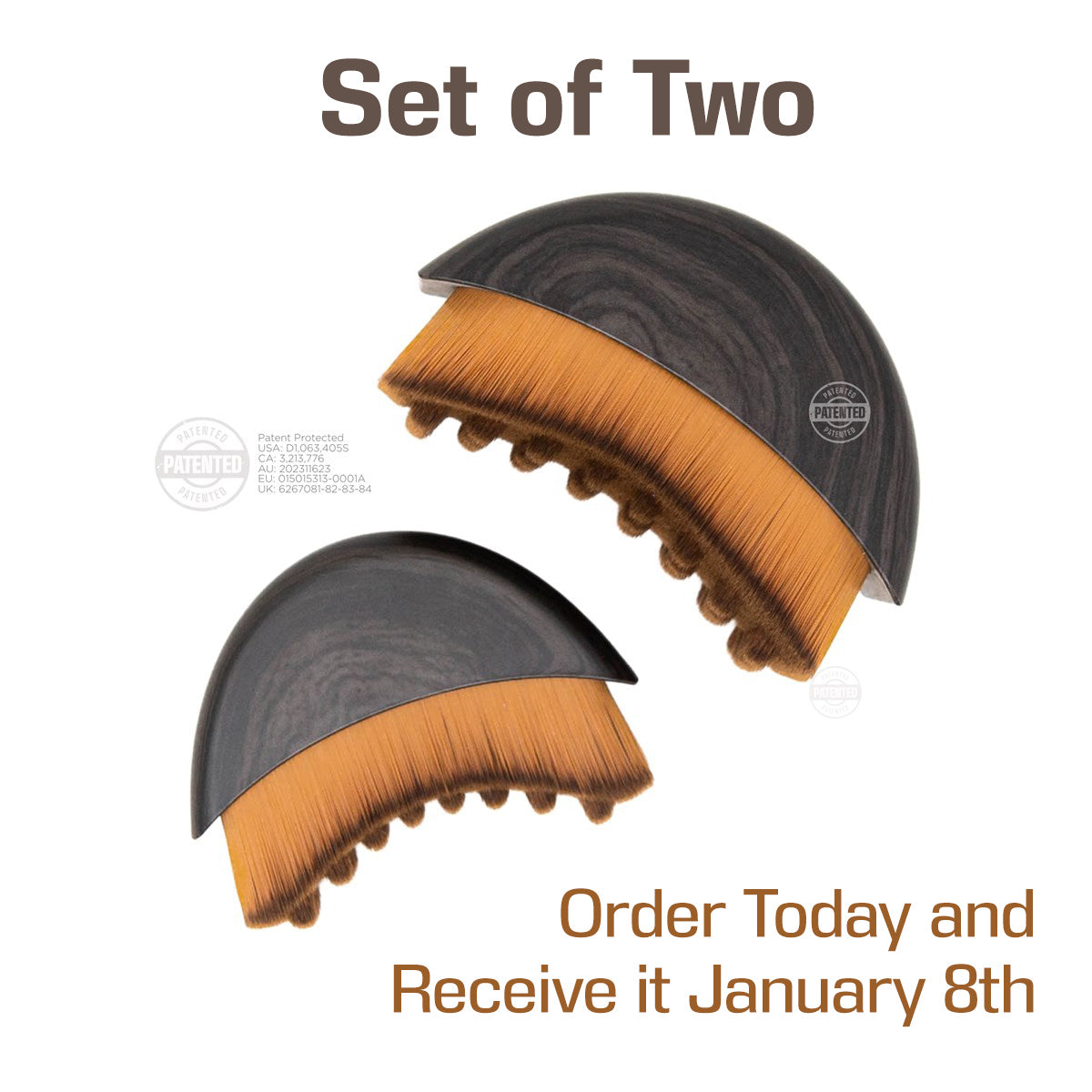 The REAL Lymphatic Brush by Cecily Braden, Combo/Starter Set (includes large and small)